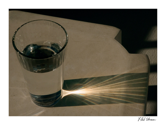 Water Glass and Refracted Light, Beach Haven, NJ