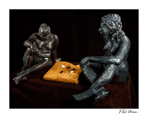 Sculptures Playing Go, by Lynn Krug